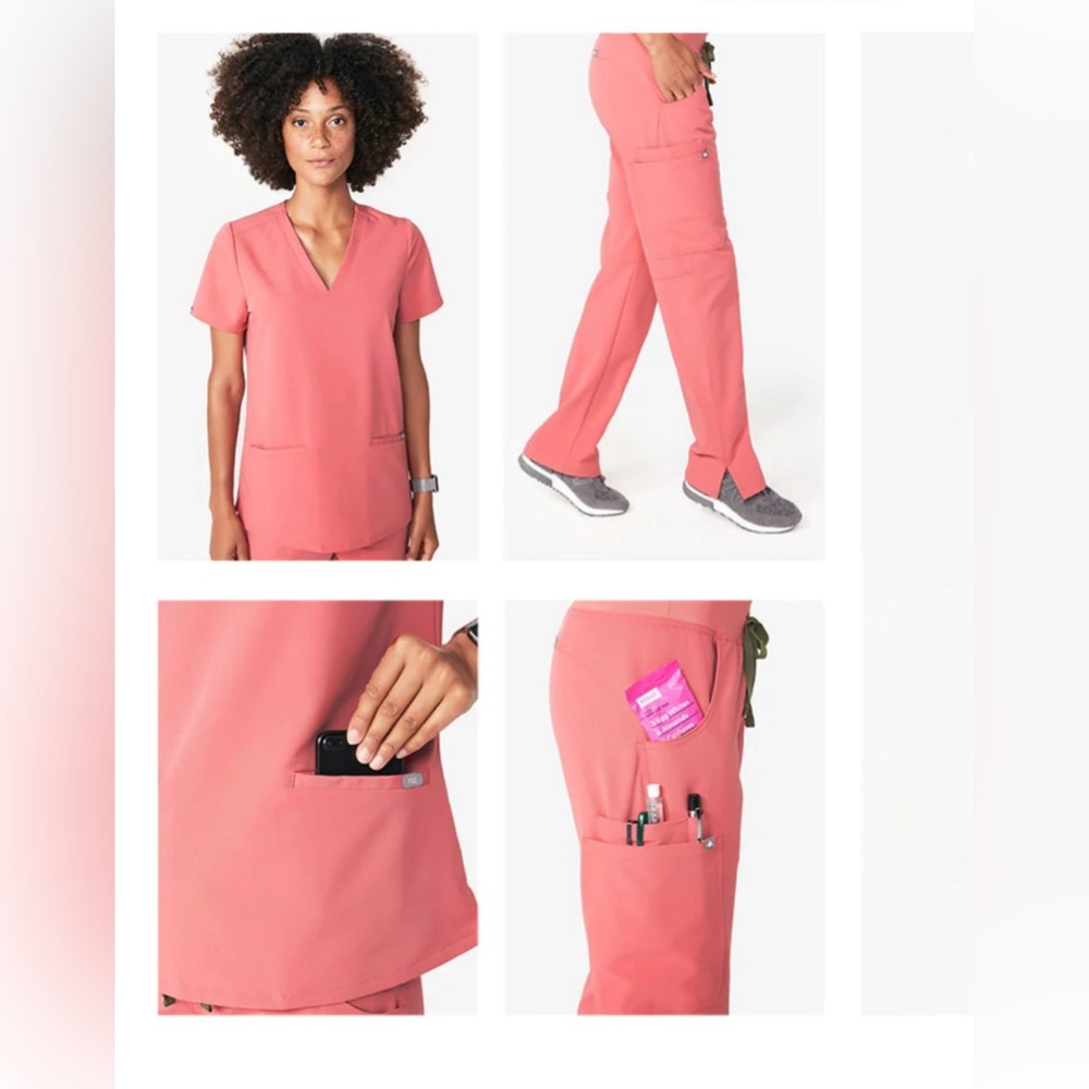 Wear Figs Pink Scrub Set - XXS
